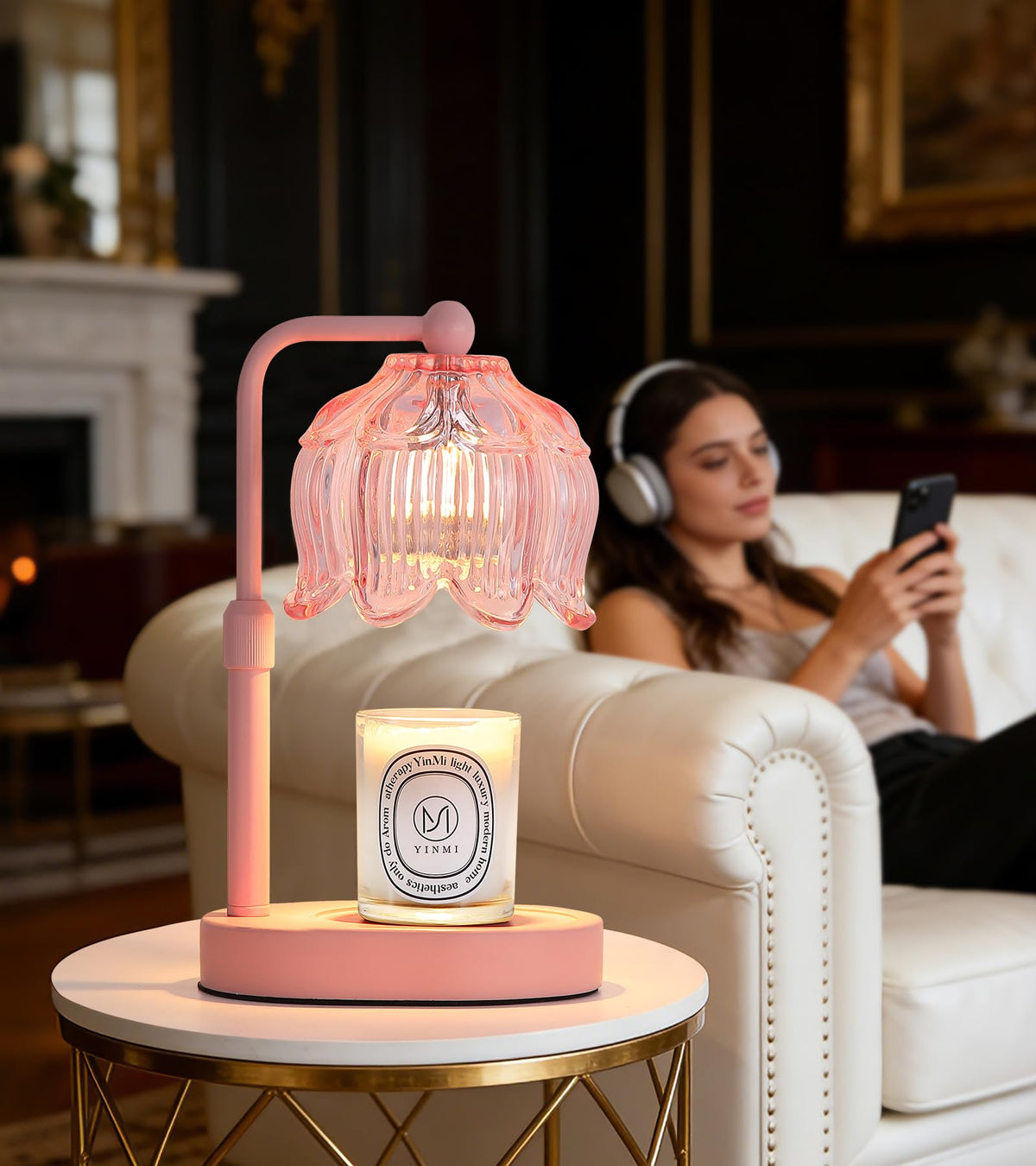 Meixisue fits bedside and desk setups with warm ambient glow