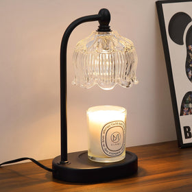 MEIXISUE black candle warming lamp with timer showcases flameless fragrance diffusion.