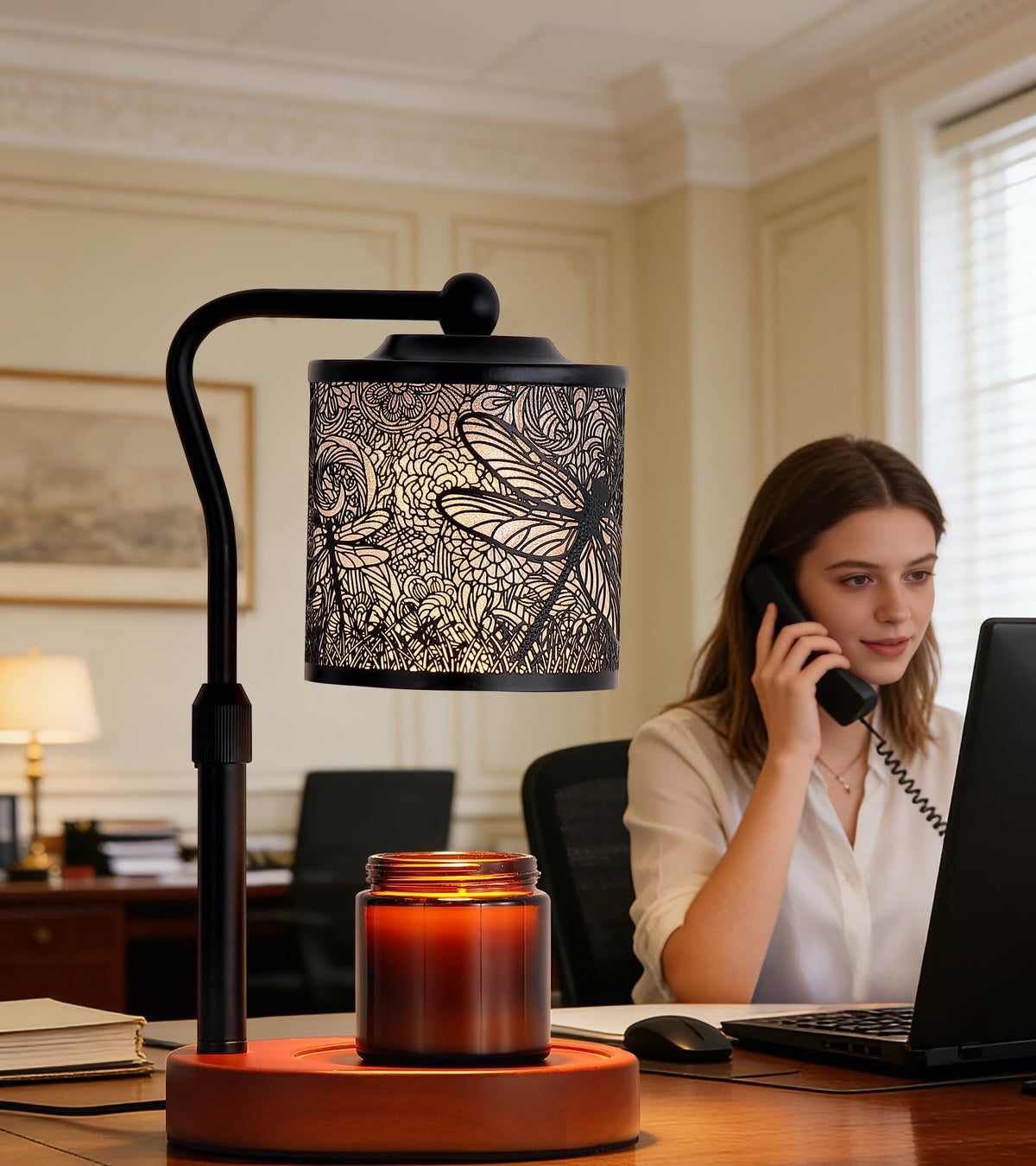 MEIXISUE energy-saving flame-free candle warmer for safe homes.