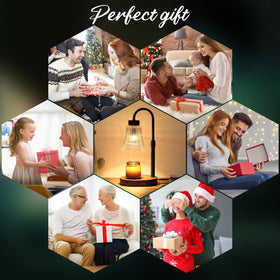 MEIXISUE candle warmer with dimmer control for customizable brightness.