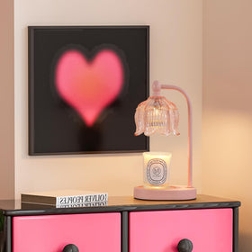 Meixisue pink candle warmer lamp safety feature protects kids and pets