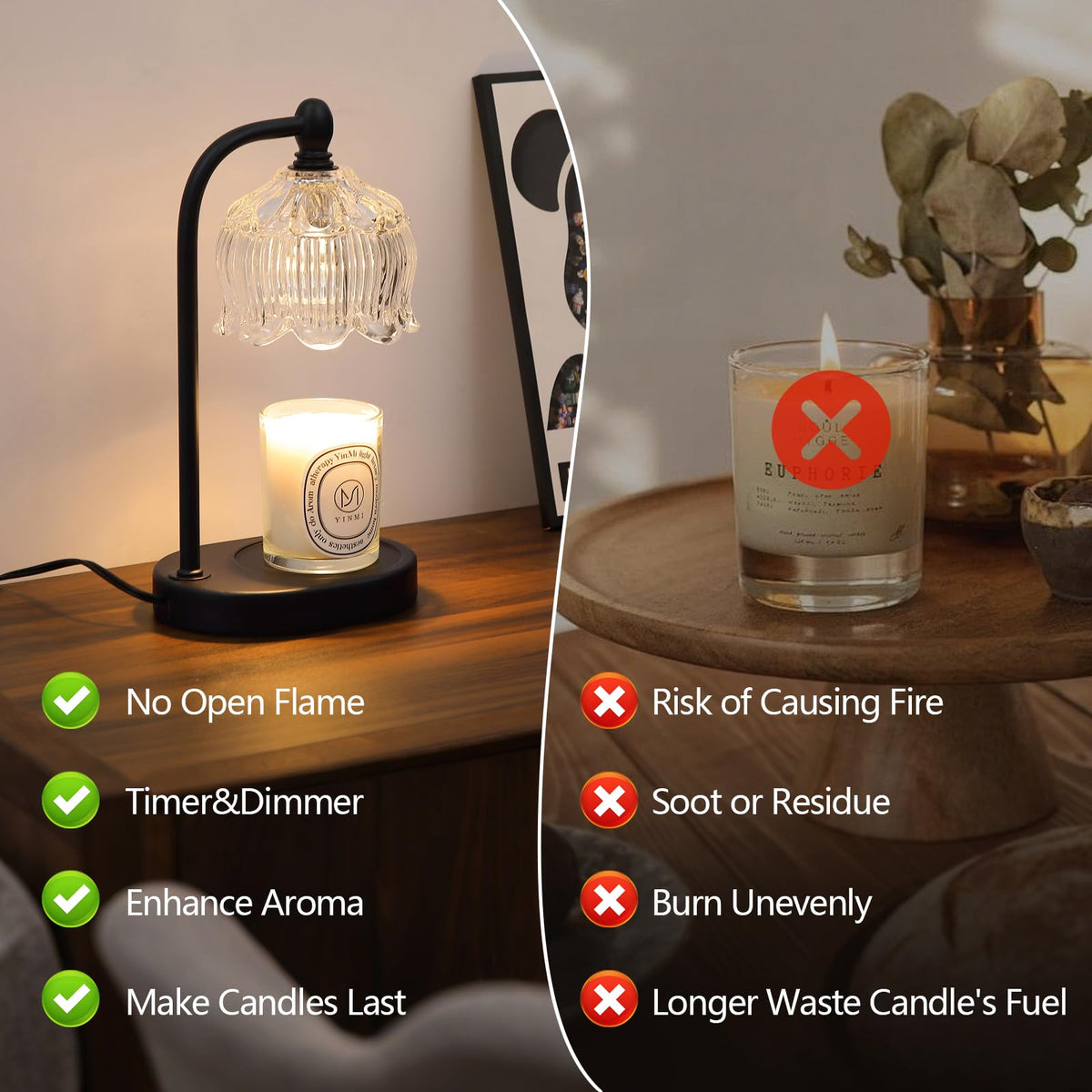 MEIXISUE two bulbs included for brighter, faster melt.