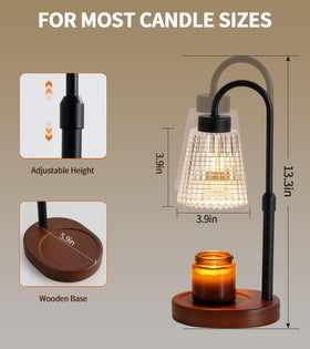 MEIXISUE wax melt lamp with dual bulbs for gentle fragrance diffusion.
