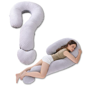 Meiz Question Mark Body Pillow with full-length contour supports spine alignment and comfort.