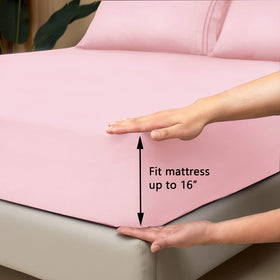 Mejoroom flat sheet in queen size provides a smooth, tidy layer for a polished bed.
