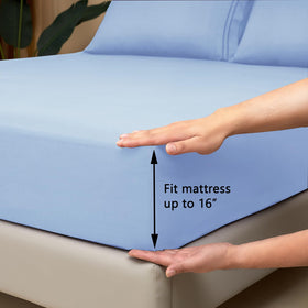 Mejoroom Queen Sheet Set breathable fabric keeps you cool while sleeping