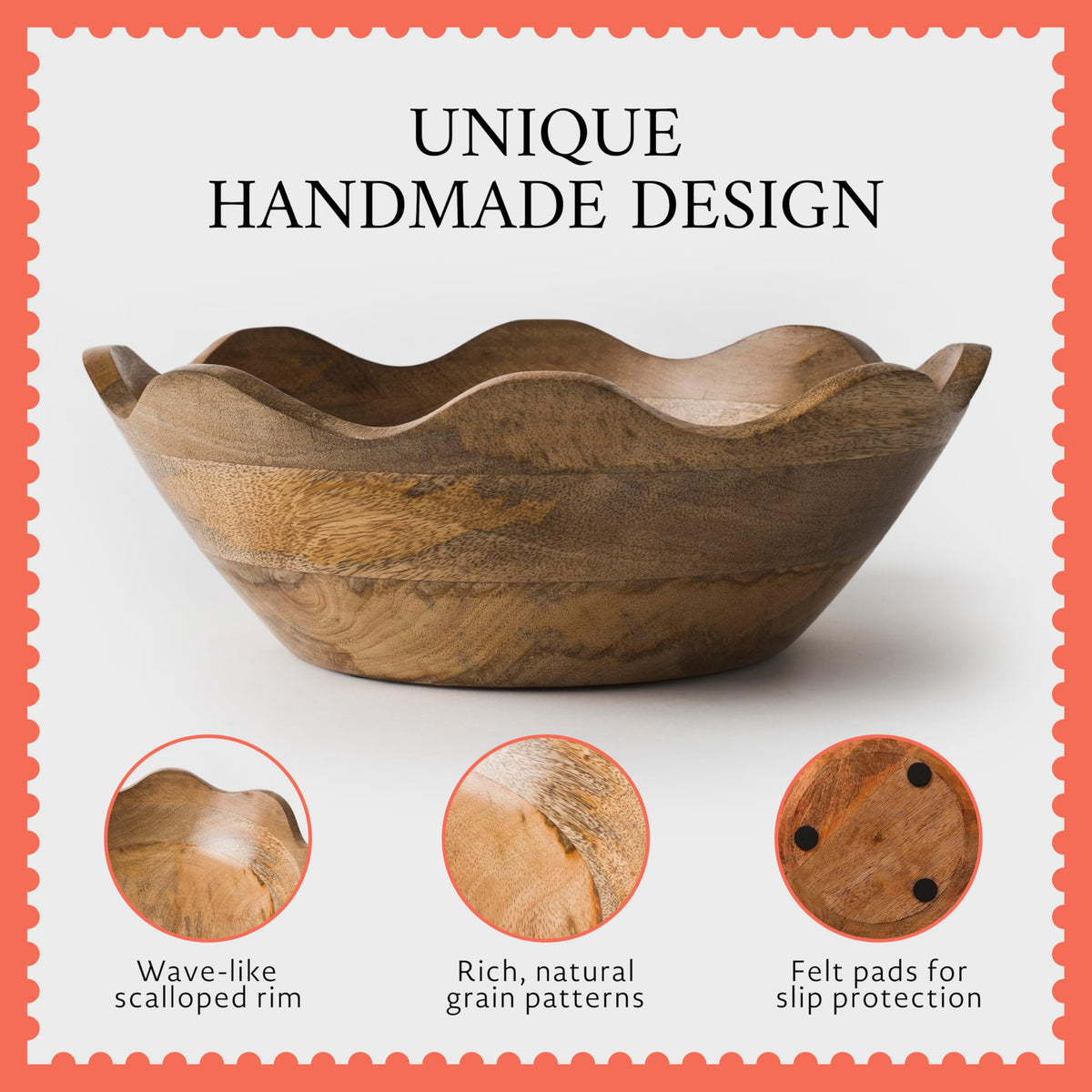 Mela Artisans table centerpiece ideas with scalloped silhouette.