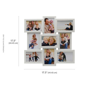 MELANNCO white collage frame hanging horizontally or vertically to fit your wall