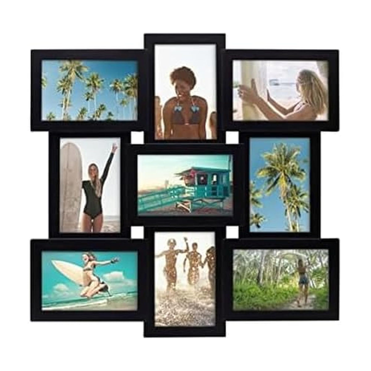 Melannco collage frame shows a nine-photo grid for organized wall memories