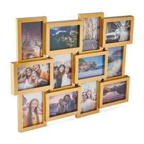 Melannco gold collage frame makes a thoughtful housewarming gift idea.