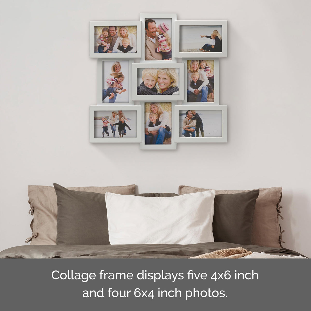 MELANNCO durable plastic frame designed for easy wall mounting in any room