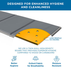 Meliusly 0.4-inch board sits under sheets preserving bed appearance.