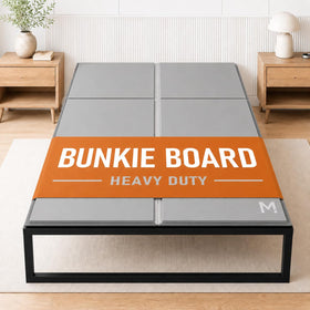 Meliusly heavy-duty bunkie board king size with ultra-low profile supporting mattresses without changing bed height.