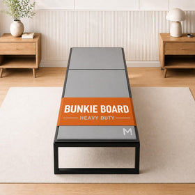 Meliusly heavy-duty bunkie board twin XL core supports an even surface, reducing mattress sag.