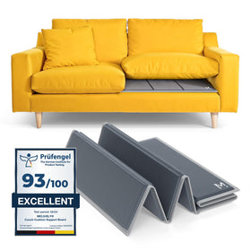 Meliusly heavy-duty cushion support front view for a firmer seating surface