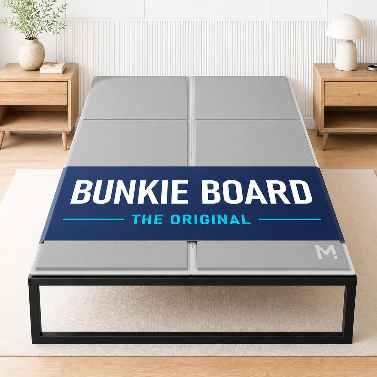 Meliusly low-profile bunkie board full 54x75 provides flat mattress support and even wear