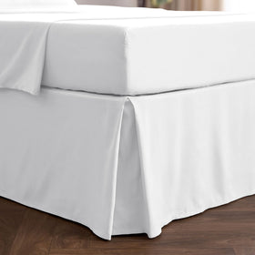 Mellanni bed skirt king size with pleated drop adds hotel-style polish and hides under-bed clutter.