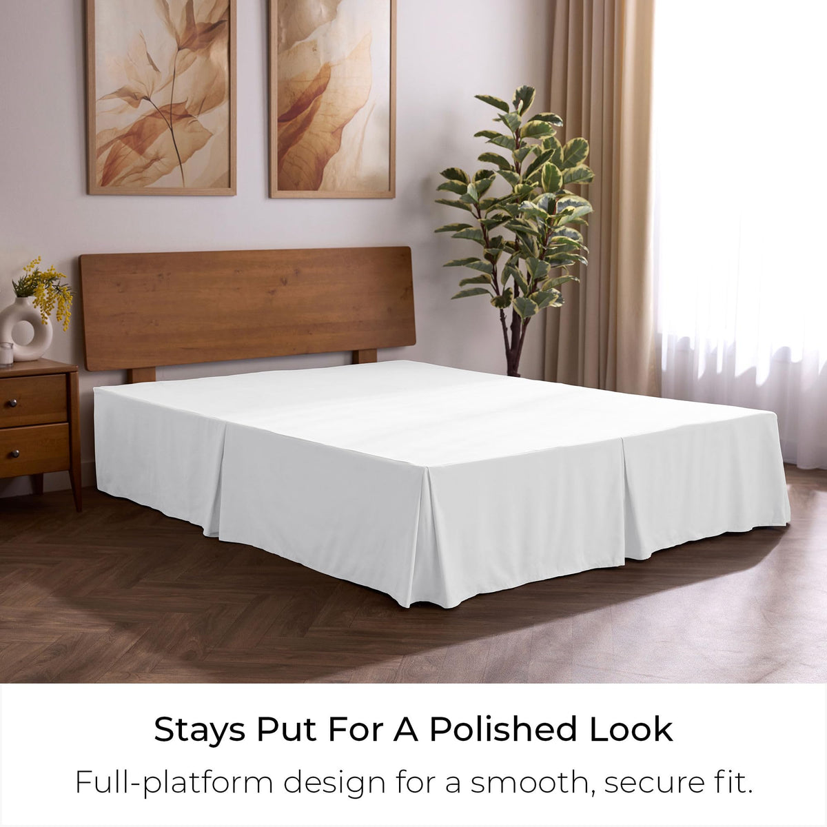 Mellanni bed skirt backed by lifetime promise for confident shopping.