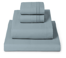 Mellanni King Sheets Iconic Collection box: premium packaging signaling long-lasting luxury