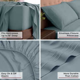 Mellanni King Sheets care setting: easy machine wash and quick drying