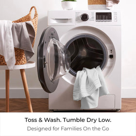 Mellanni wrinkle- and stain-resistant finish keeps laundry simple and neat
