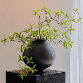 Melorca&Guilla artificial plants 43.3-inch green branches for low-maintenance vase decor.