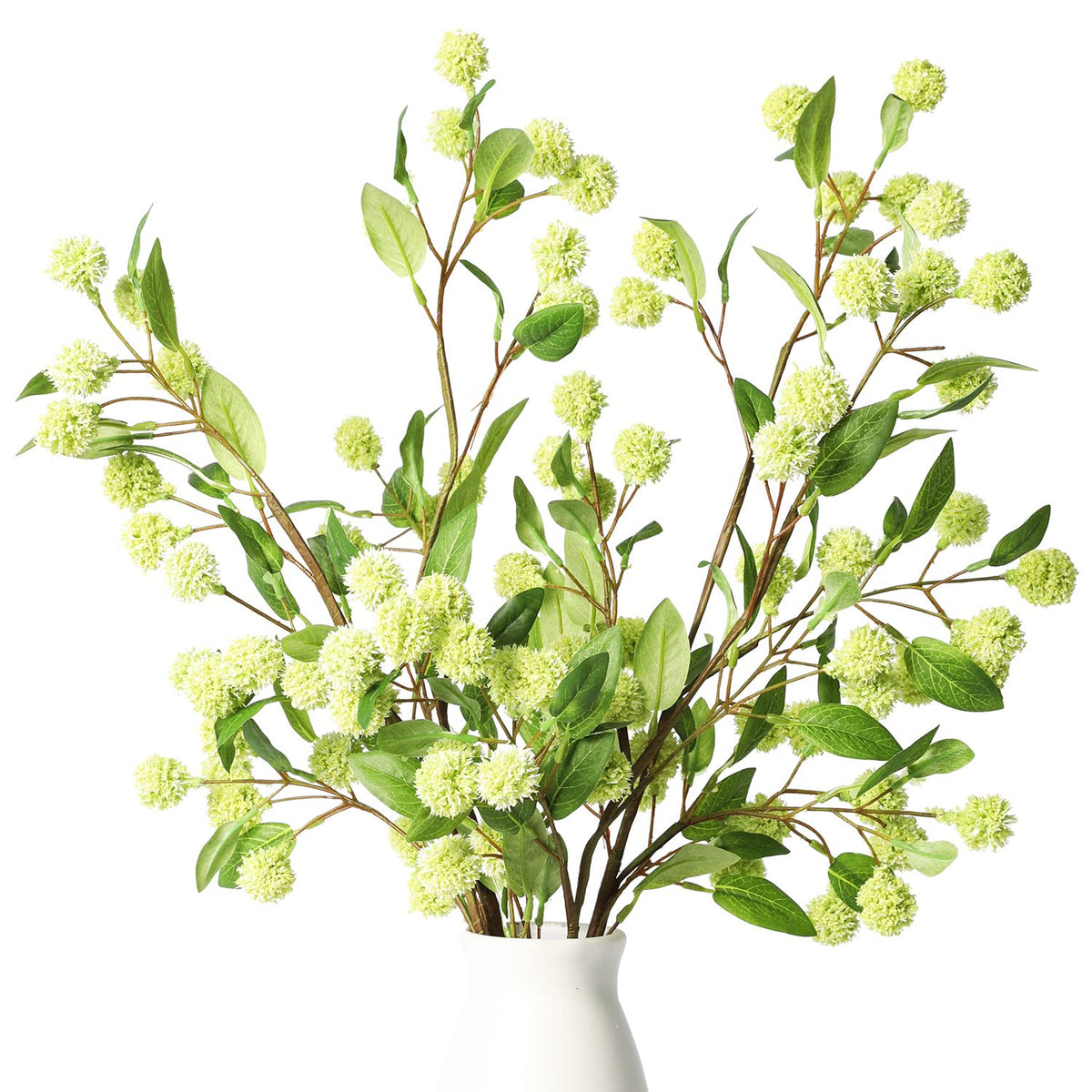 White orchid-inspired accent from Melorca and Guilla faux stems.