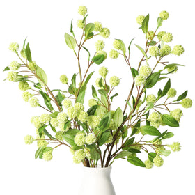 White orchid-inspired accent from Melorca and Guilla faux stems.