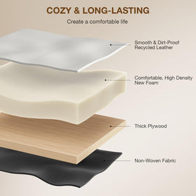 Memobarco white vanity stool with premium wood base for elegant spaces.