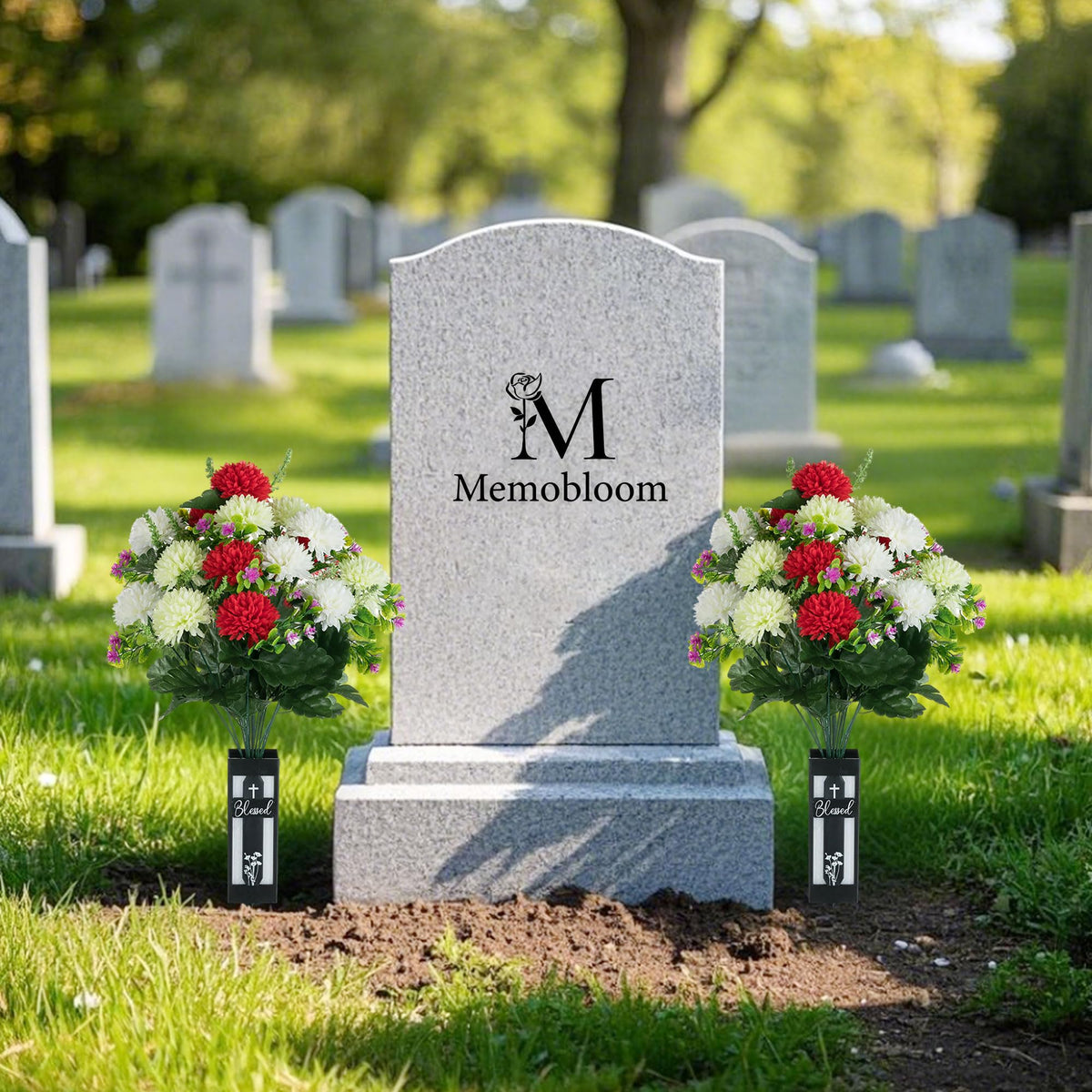 Season-friendly arrangement suitable for Christmas and other remembrance occasions.