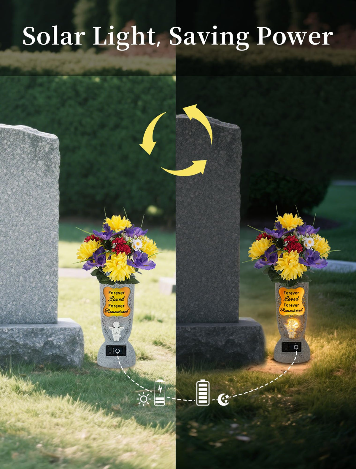 Memobloom vase includes a drainage hole to prevent water buildup