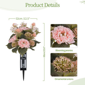 Memobloom lifelike greenery with hydrangeas adds fullness.