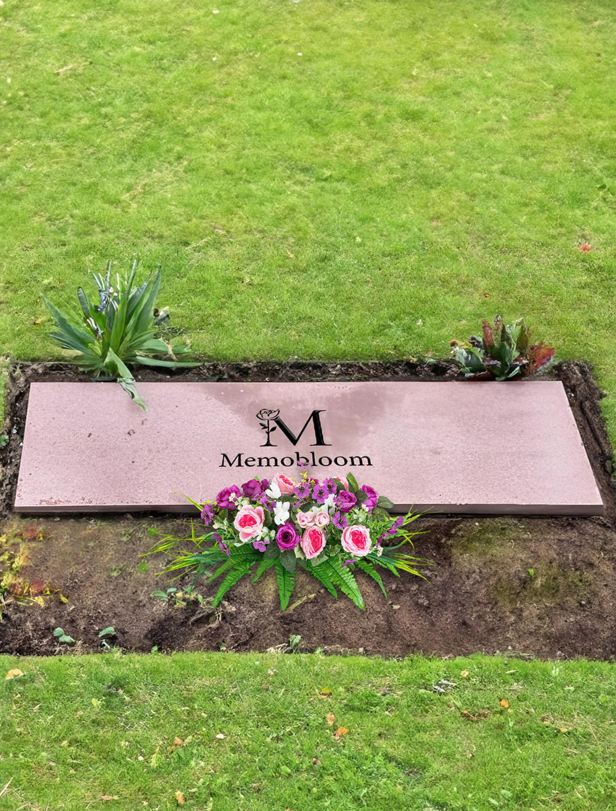 Memobloom decorative bouquet adds comforting beauty to memorial days.