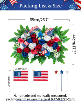 Memobloom rubber-coated clip ends protect the monument from scratches.