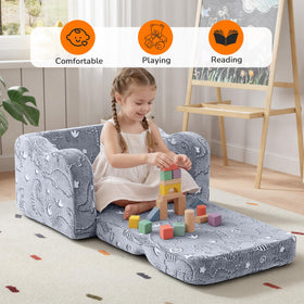 MeMoreCool 2-in-1 kids chair and lounger designed for playtime.