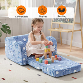 MeMoreCool 2-in-1 kids chair lounger ideal for reading and lounging.