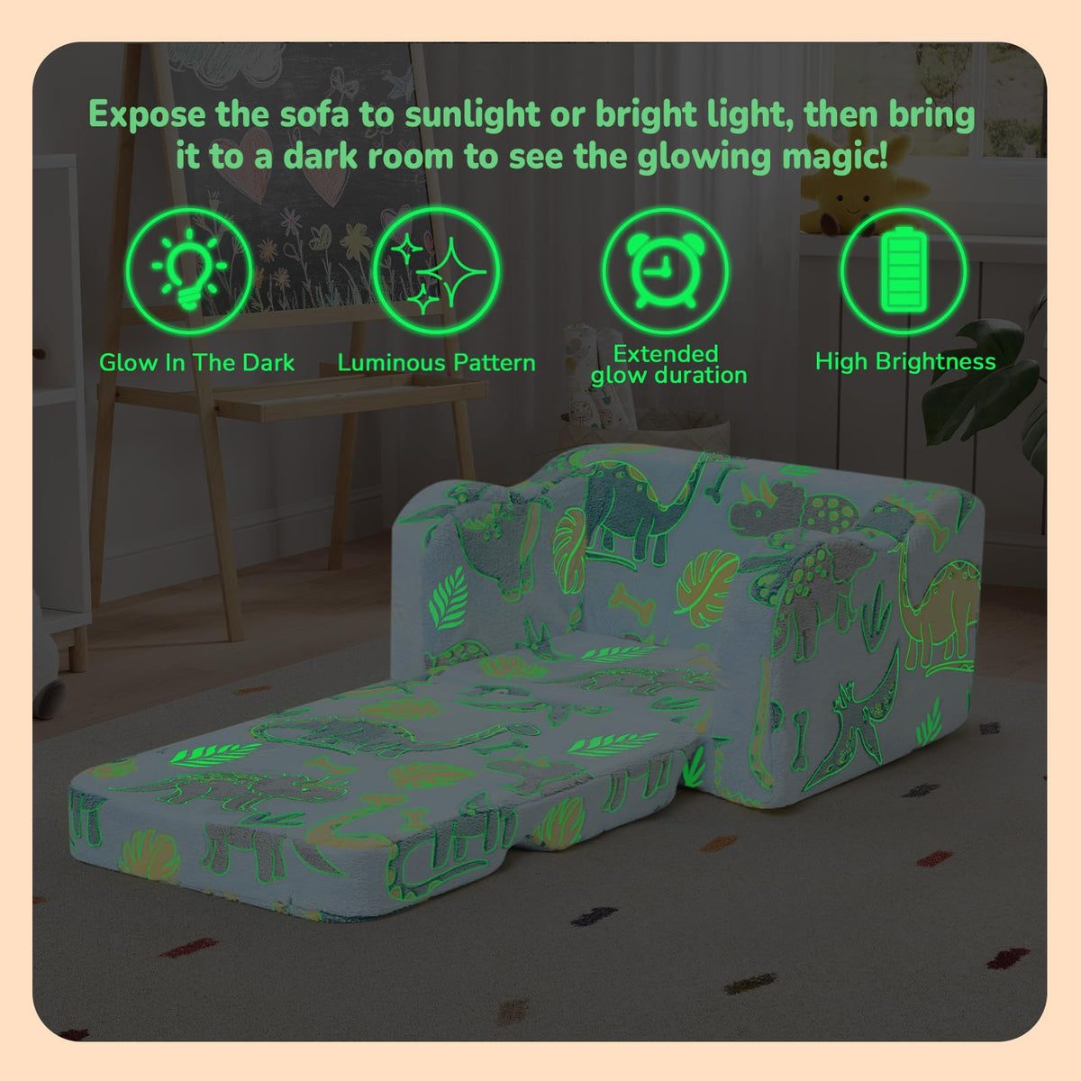 MeMoreCool soft foam seat stays comfortable during playtime