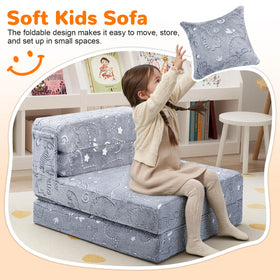 MeMoreCool Folding Sofa Bed tri-fold offers versatile seating and sleeping options.