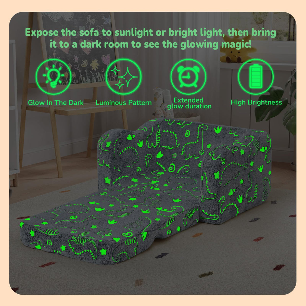 MeMoreCool soft foam provides sturdy daily play support.
