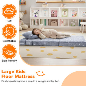 MeMoreCool foldable futon chair saves space in small bedrooms.