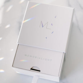 Memorialight rainbow light transforms any room into a reflective space.