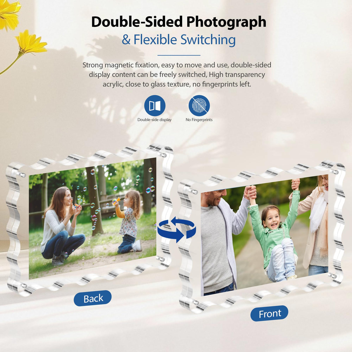 MEMORIO UV-protected acrylic helps keep colors vibrant over time