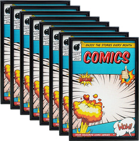 Memory Keeper 8 pack front view black frame for stylish comic display