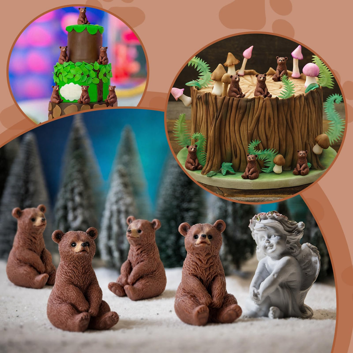 Memorywuu bear miniatures suit bookcase displays and storytelling setups.