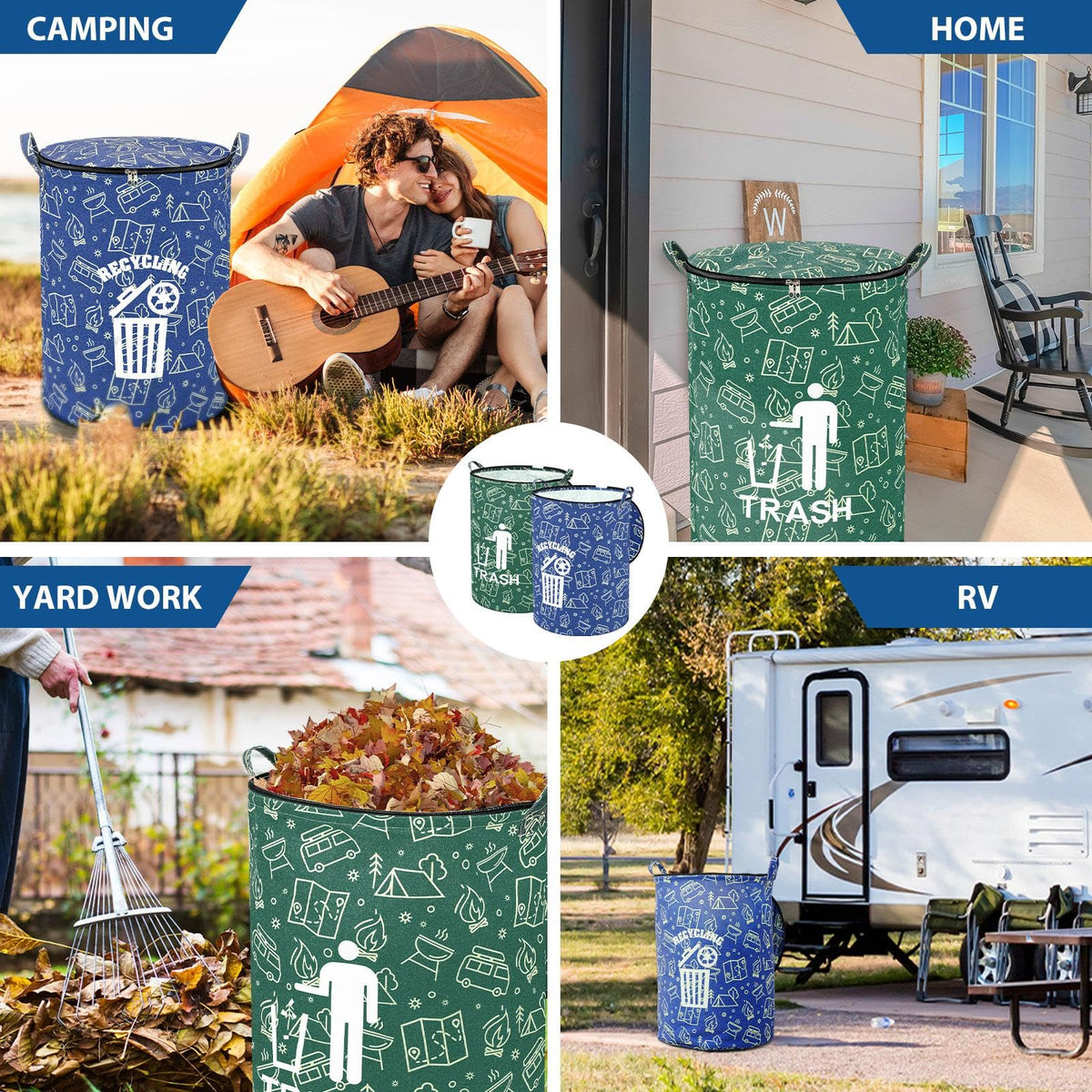 Memorywuu foldable storage bin supports tidy spaces on trips and at home.