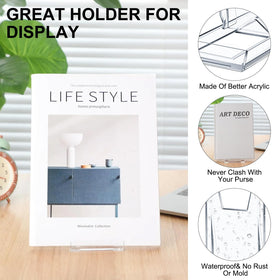 Memorywuu triangular stand provides stable support for heavy books