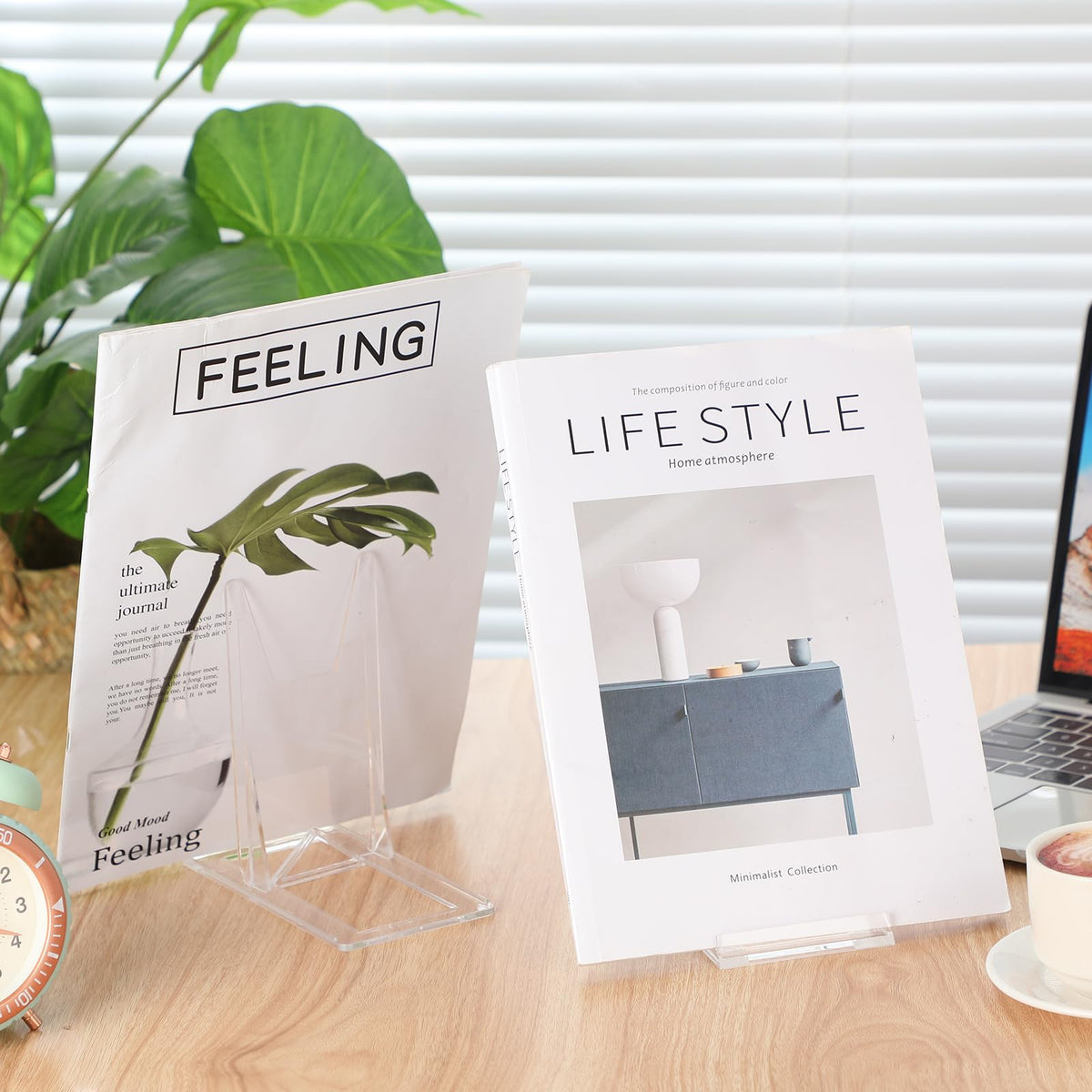 Memorywuu transparent acrylic stand emphasizes artwork without blocking sightlines