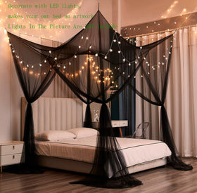 Mengersi easy-install rope corners for ceiling or four-post bed hanging.