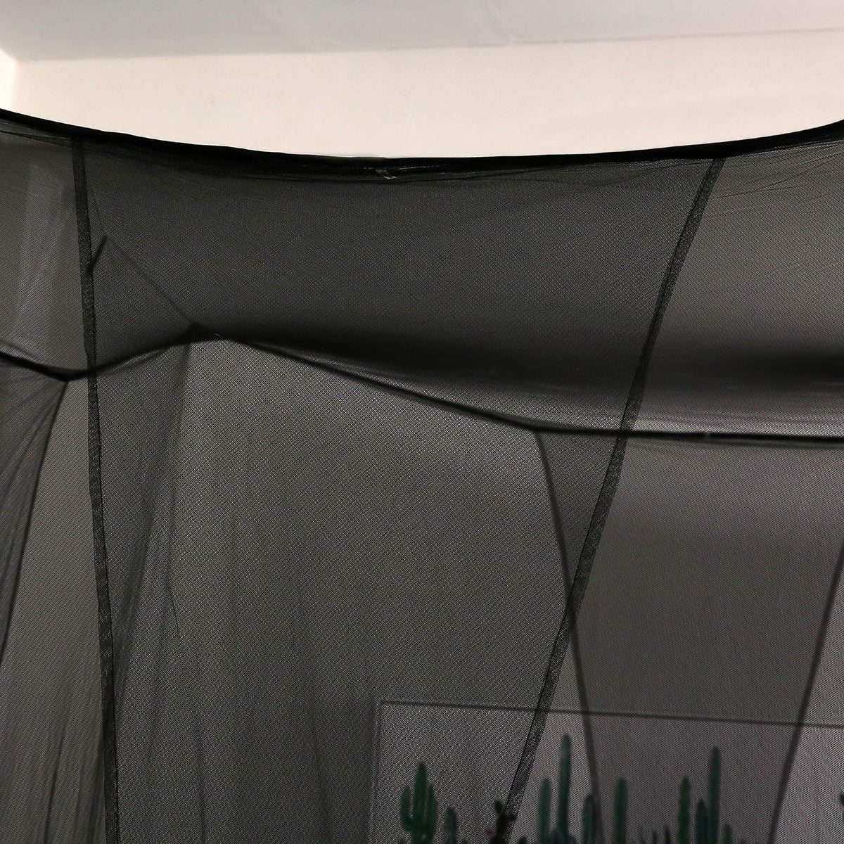 Mengersi Gothic bedroom décor net enhances moody, refined decor.