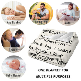 Menghao Dear Dad blanket packaged as a thoughtful gift